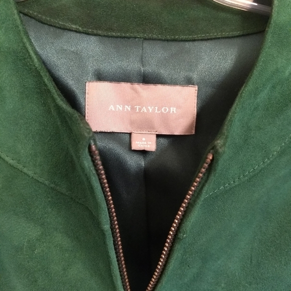 Gorgeous green suede Ann Taylor jacket - Picture 2 of 9